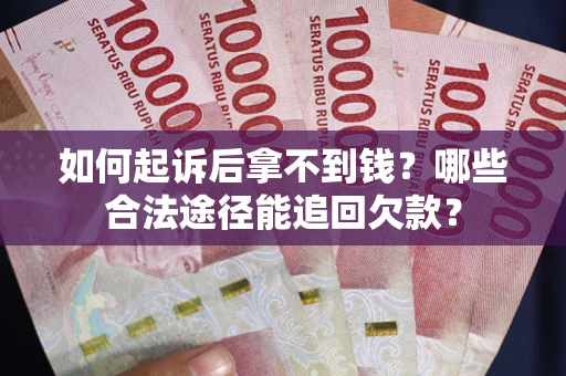 济南如何起诉后拿不到钱？哪些合法途径能追回欠款？