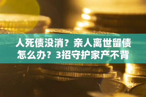 济南人死债没消？亲人离世留债怎么办？3招守护家产不背锅