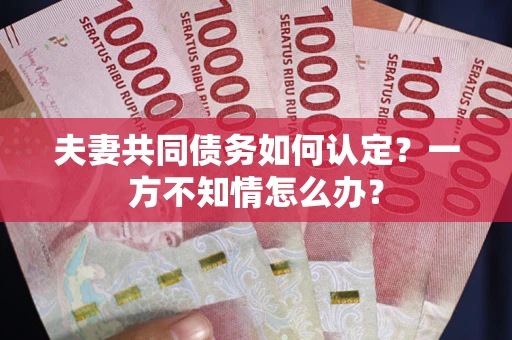 济南夫妻共同债务如何认定？一方不知情怎么办？