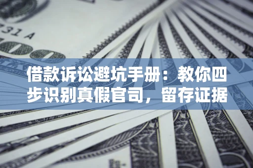 济南借款诉讼避坑手册：教你四步识别真假官司，留存证据不踩雷