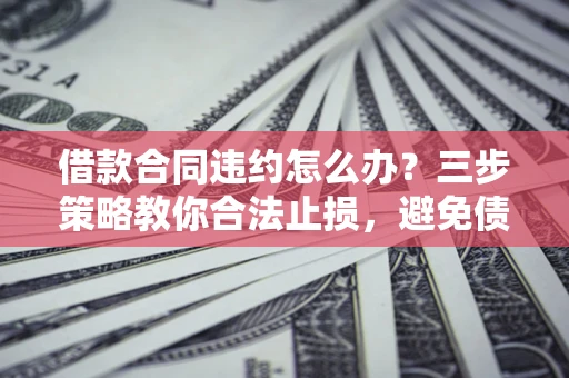 济南借款合同违约怎么办？三步策略教你合法止损，避免债务危机升级