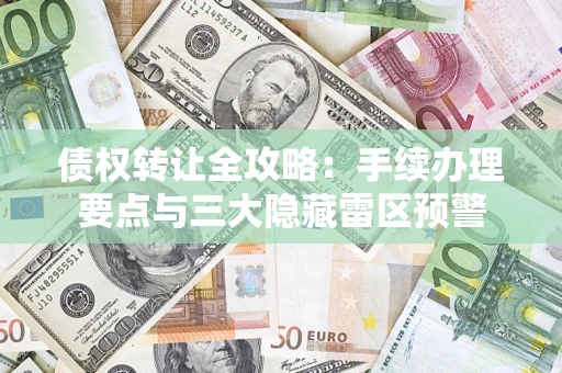 济南债权转让全攻略：手续办理要点与三大隐藏雷区预警