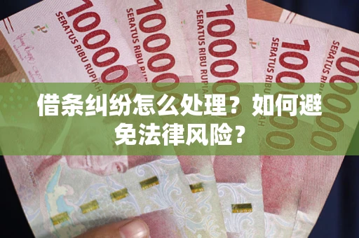 济南借条纠纷怎么处理？如何避免法律风险？